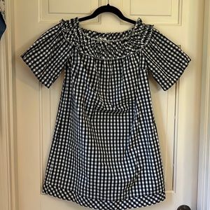Vineyard Vines black gingham check dress